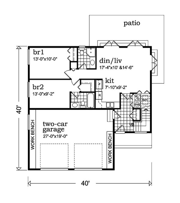 Main Floor Plan for House Plan #510036