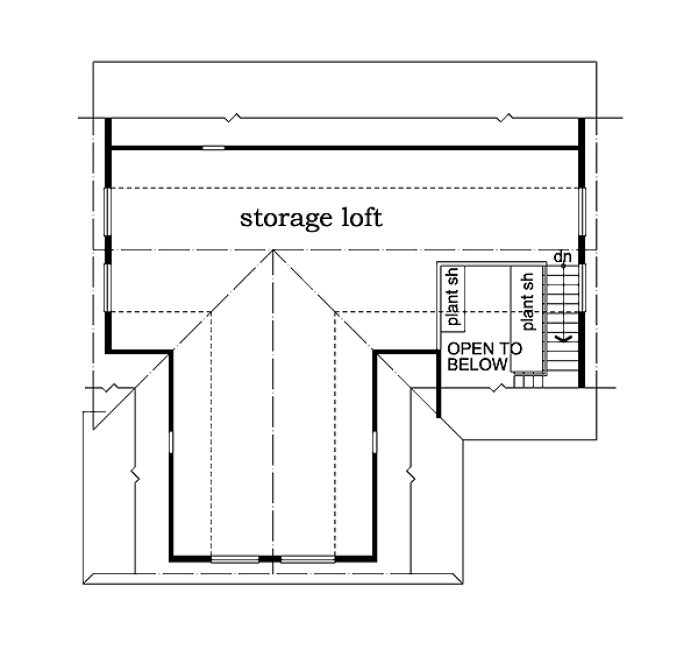 Second Floor Plan for House Plan #510036