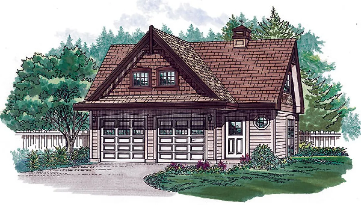 Full Rendering for House Plan #510036