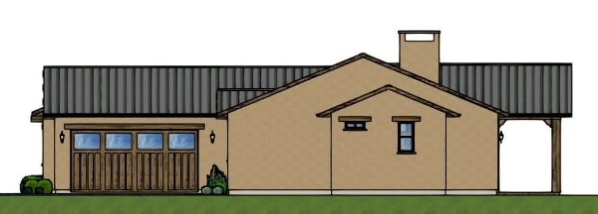 Right Elevation for House Plan #195360