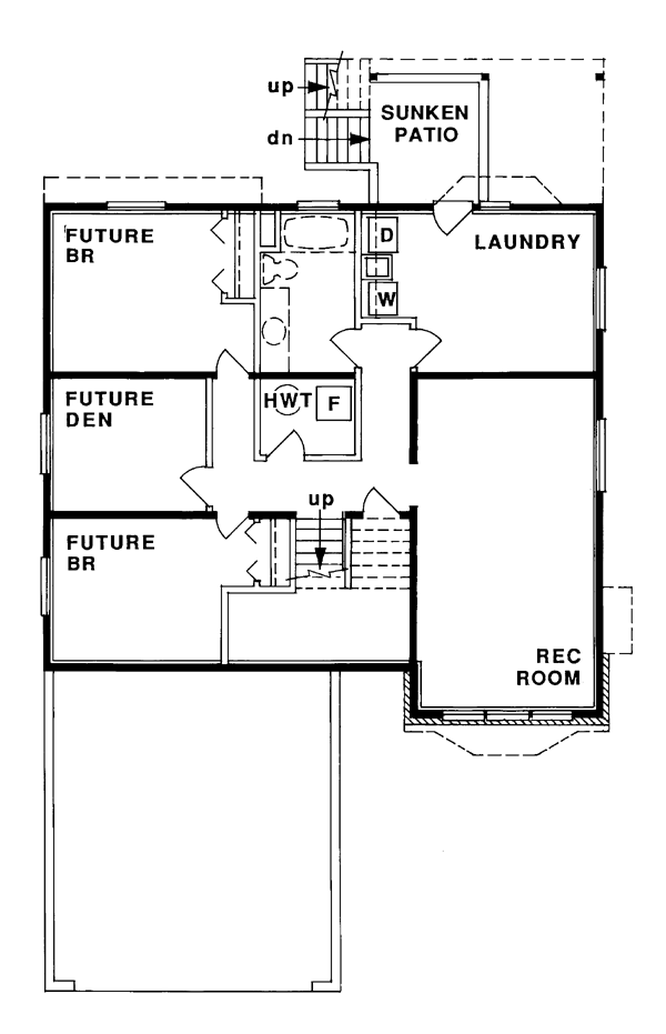 Basement Plan for House Plan #510222