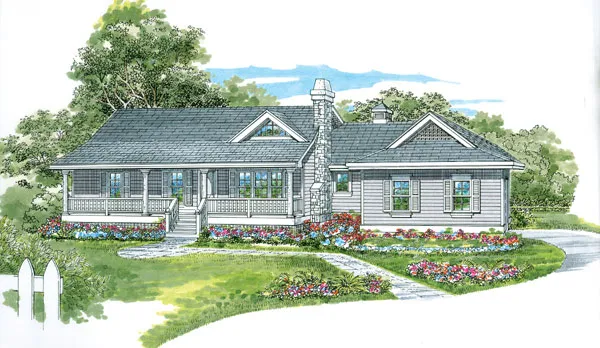 Full Rendering for House Plan #510932