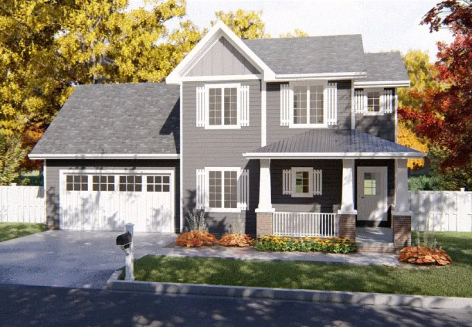 Full Rendering for House Plan #708831