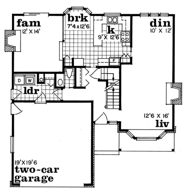Main Floor Plan for House Plan #510633