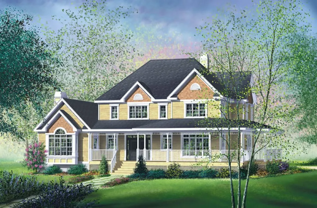 Full Rendering for House Plan #179002
