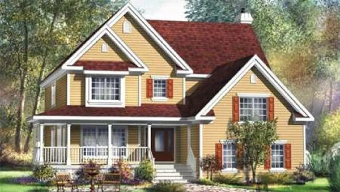 Full Rendering for House Plan #172522