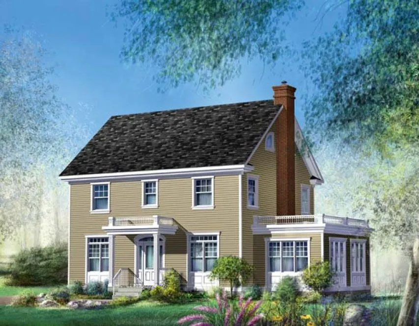 Full Rendering for House Plan #174322