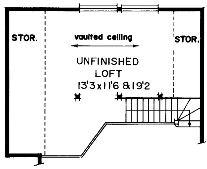 Attic Plan for House Plan #510300