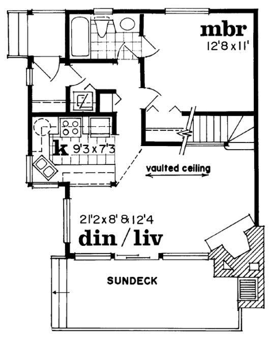 Main Floor Plan for House Plan #510300