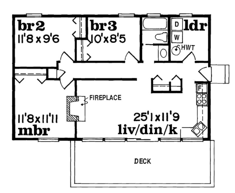 Main Floor Plan for House Plan #510110