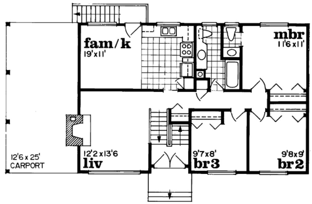 Main Floor Plan for House Plan #510710