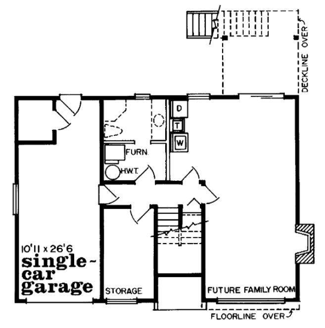 Basement Plan for House Plan #510640