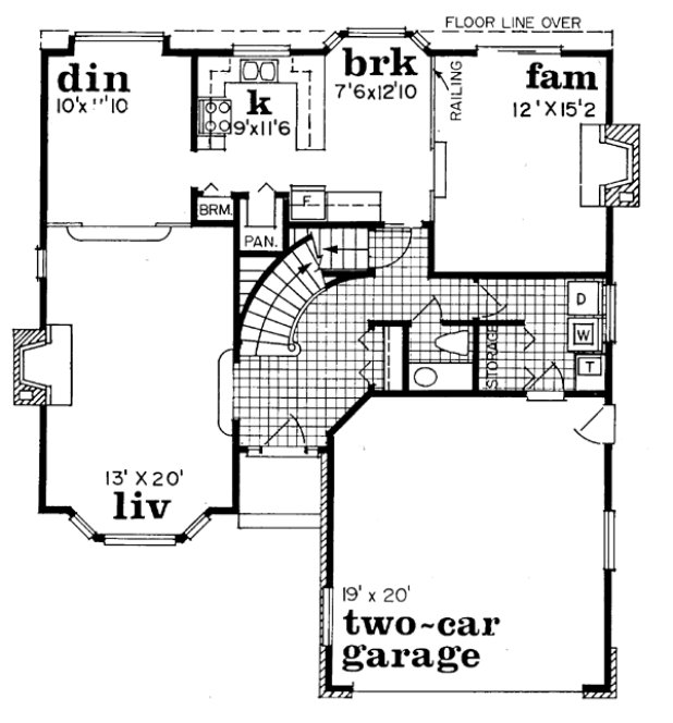 Main Floor Plan for House Plan #510950