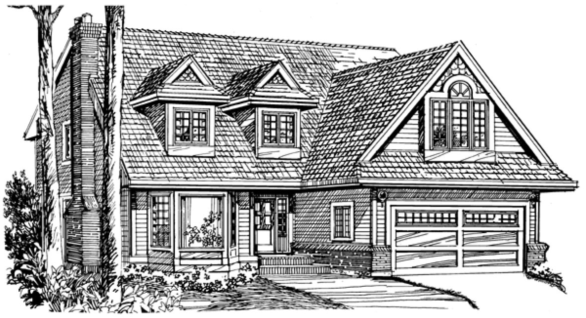 Full Rendering for House Plan #510950