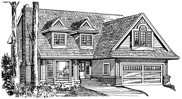 Full Rendering for House Plan #510950