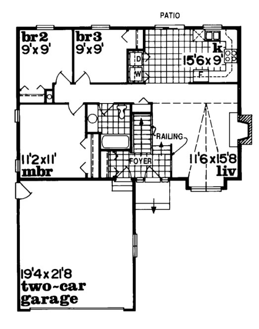 Main Floor Plan for House Plan #510431