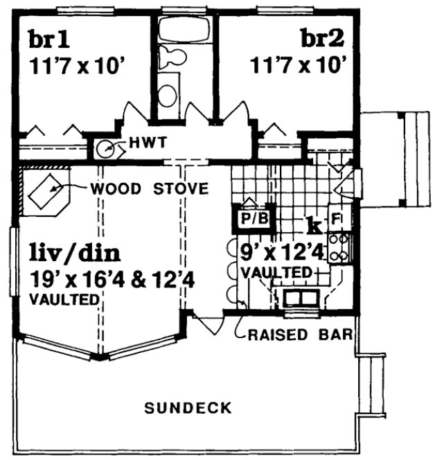 Main Floor Plan for House Plan #510812