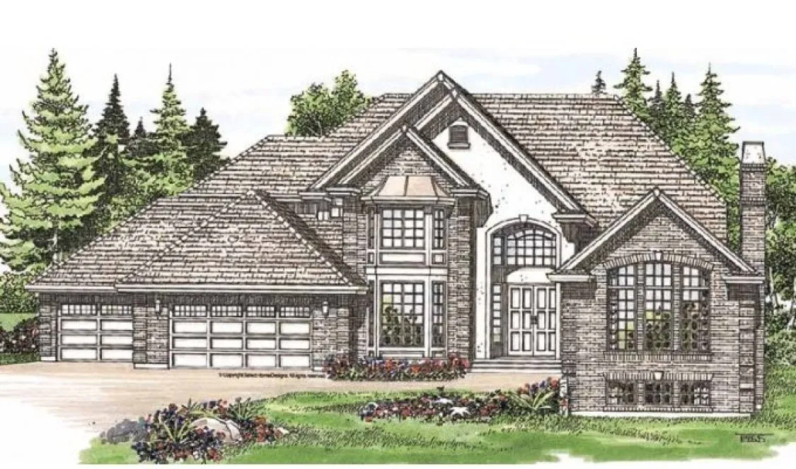 Full Rendering for House Plan #510252