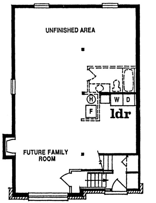 Basement Plan for House Plan #510531