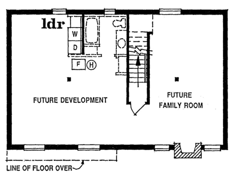 Basement Plan for House Plan #510631