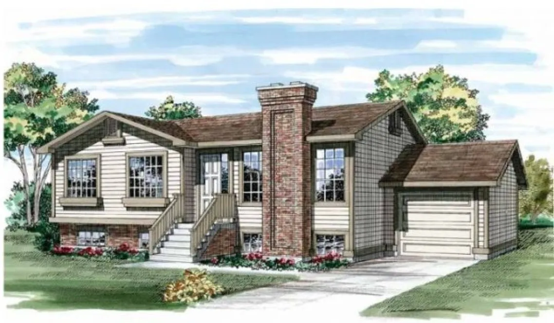 Full Rendering for House Plan #510631