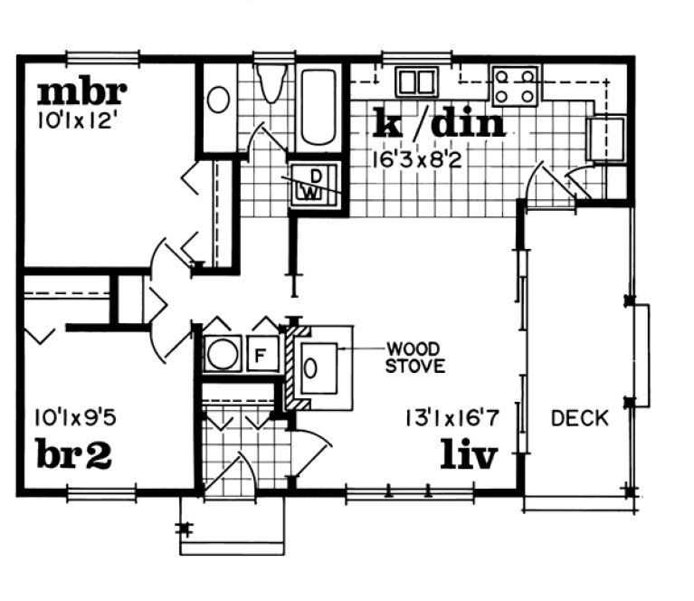 Main Floor Plan for House Plan #510114