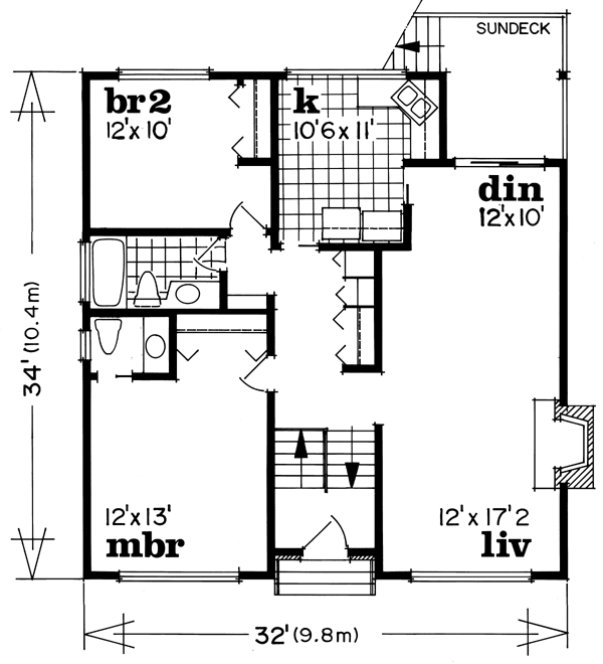 Main Floor Plan for House Plan #510434