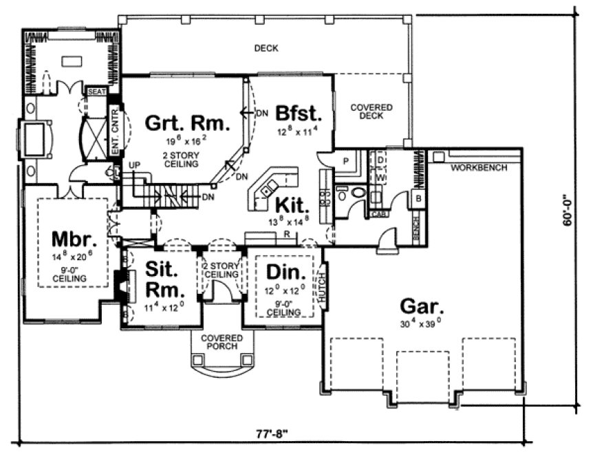 Main Floor Plan for House Plan #705453