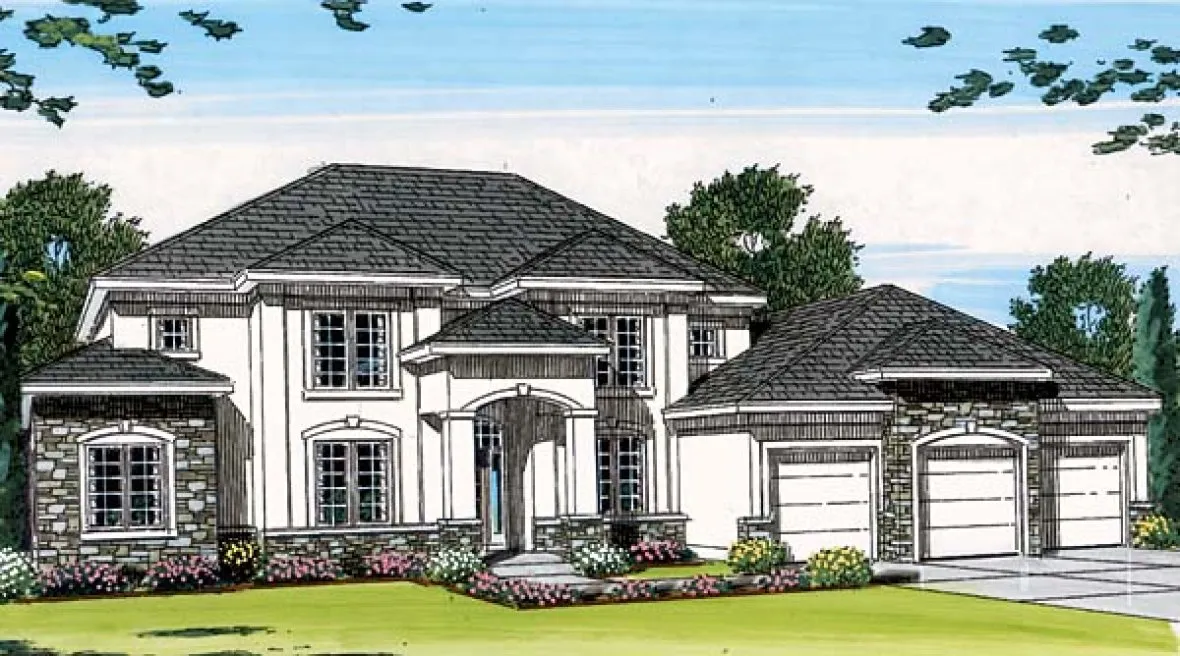 Full Rendering for House Plan #705453