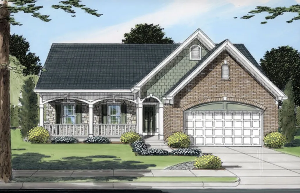 Full Rendering for House Plan #535140