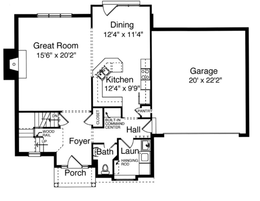 Main Floor Plan for House Plan #539550