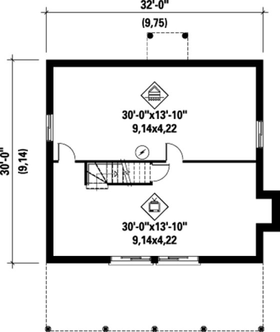 Basement Plan for House Plan #179016