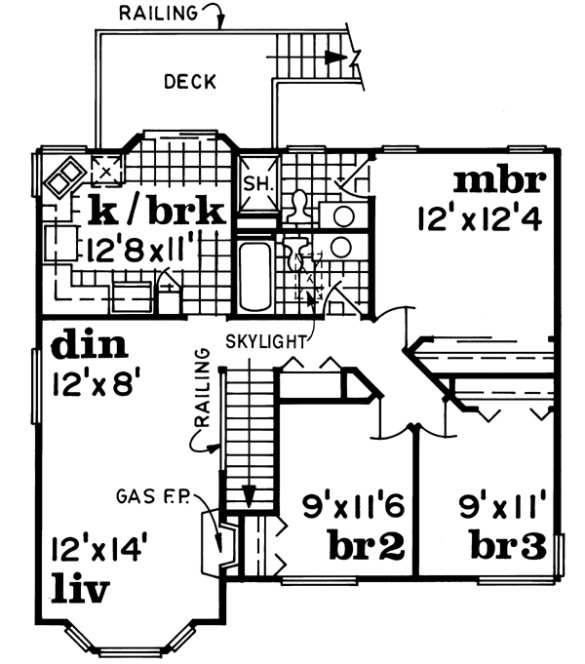 Main Floor Plan for House Plan #512310