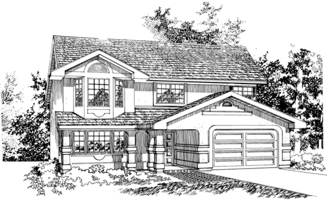 Full Rendering for House Plan #512310