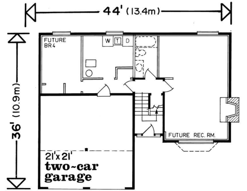 Basement Plan for House Plan #510112