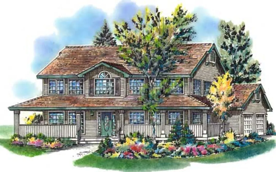 Full Rendering for House Plan #137159