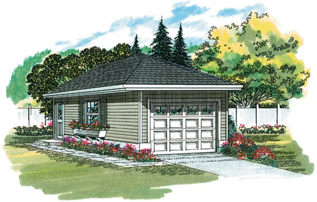 Full Rendering for House Plan #510100