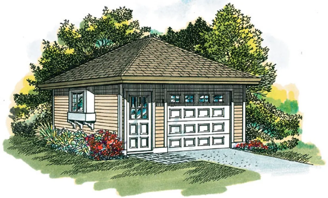 Full Rendering for House Plan #510200
