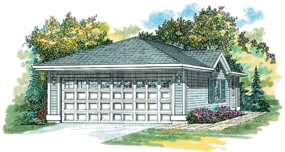 Full Rendering for House Plan #510333