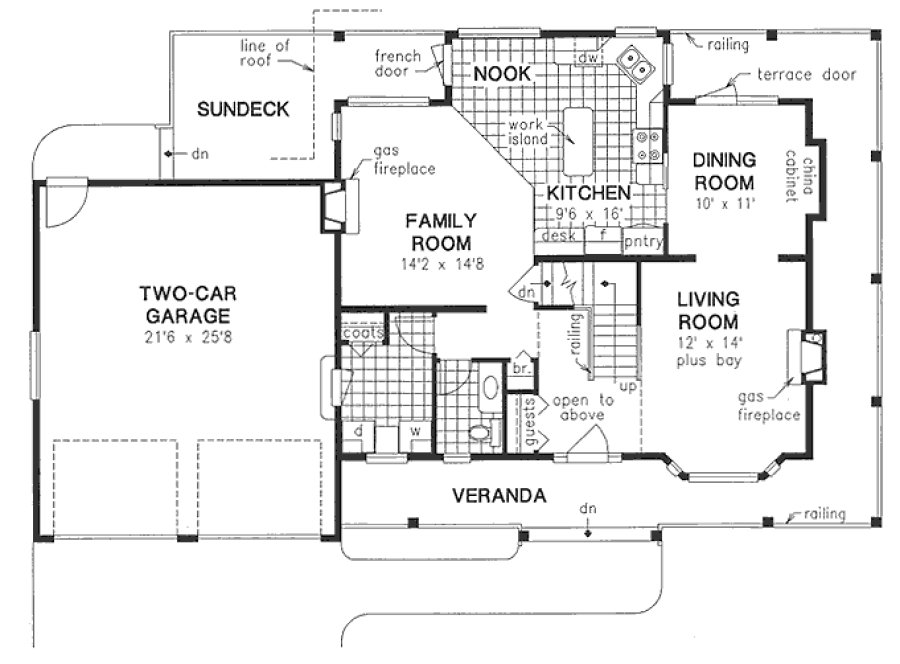 Main Floor Plan for House Plan #136159