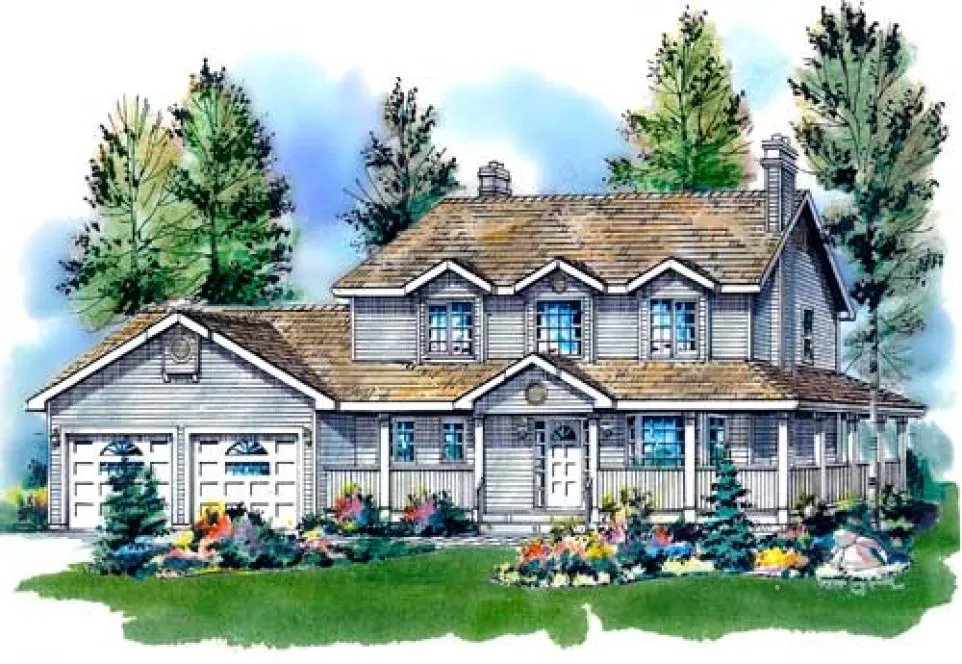 Full Rendering for House Plan #136159