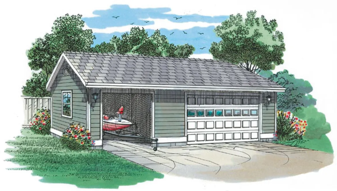 Full Rendering for House Plan #510410