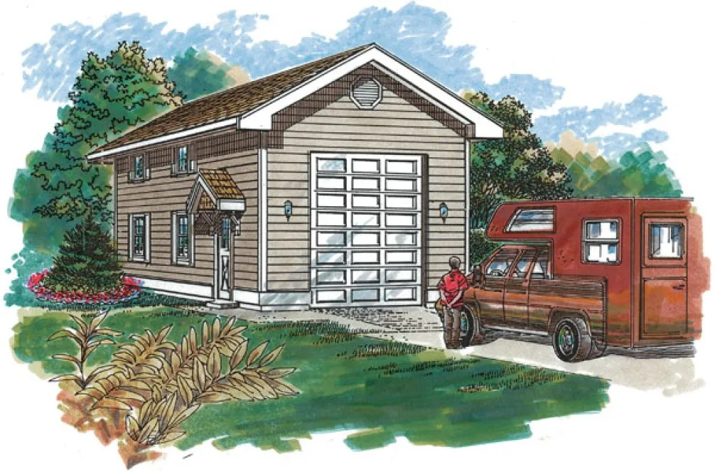 Full Rendering for House Plan #510510