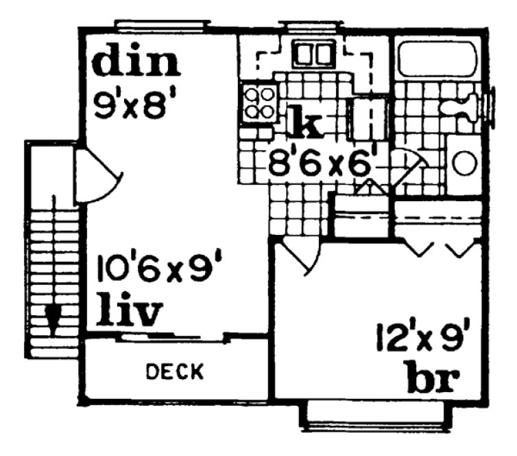 Second Floor Plan for House Plan #510420