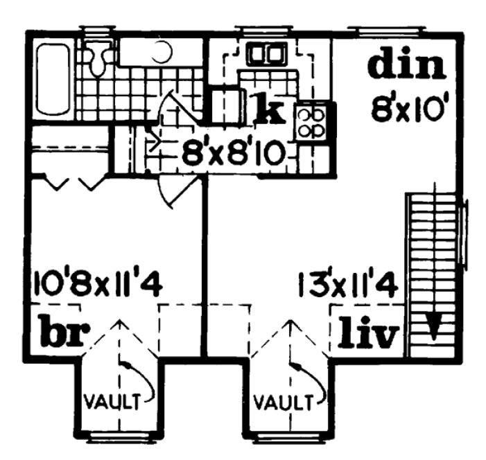 Second Floor Plan for House Plan #515200