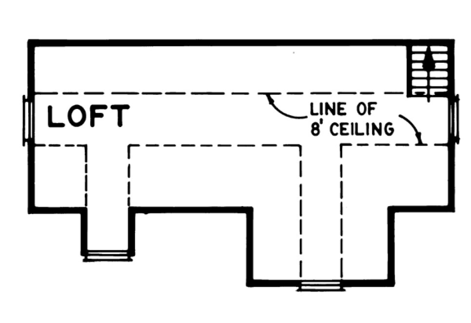 Second Floor Plan for House Plan #510620