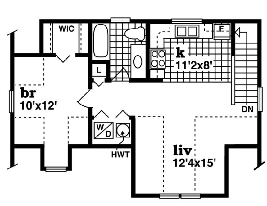 Second Floor Plan for House Plan #510820