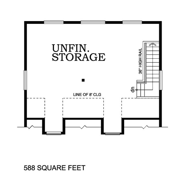 Second Floor Plan for House Plan #510140