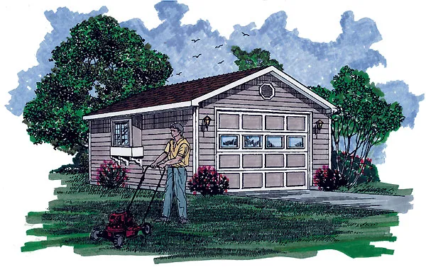 Full Rendering for House Plan #510530