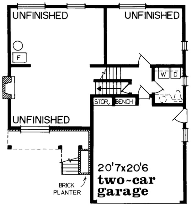 Floorplan lower for House Plan #516200